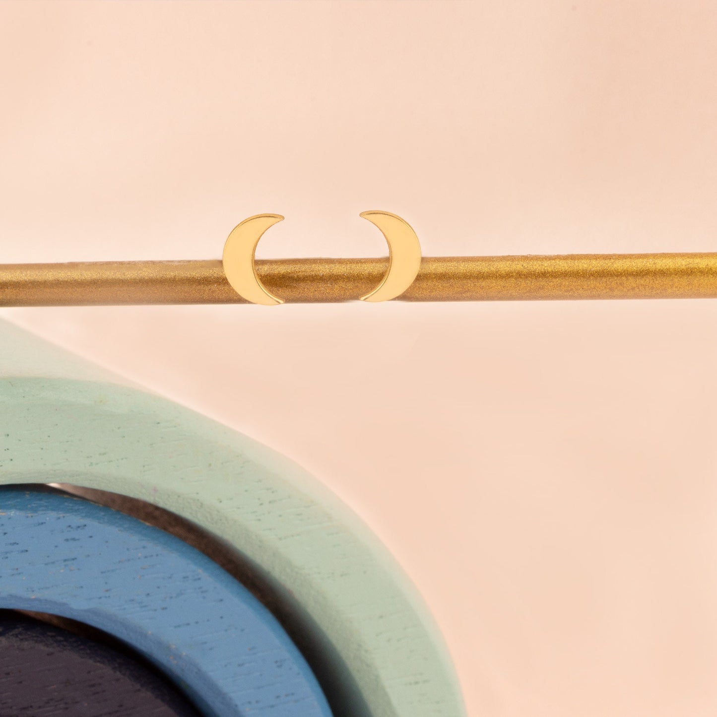 Moon Stud Earrings - Christmas Gift - Gift for Her - Silver Dainty Crescent Earrings - Gold New Moon Stud Earrings - Gift for Mother