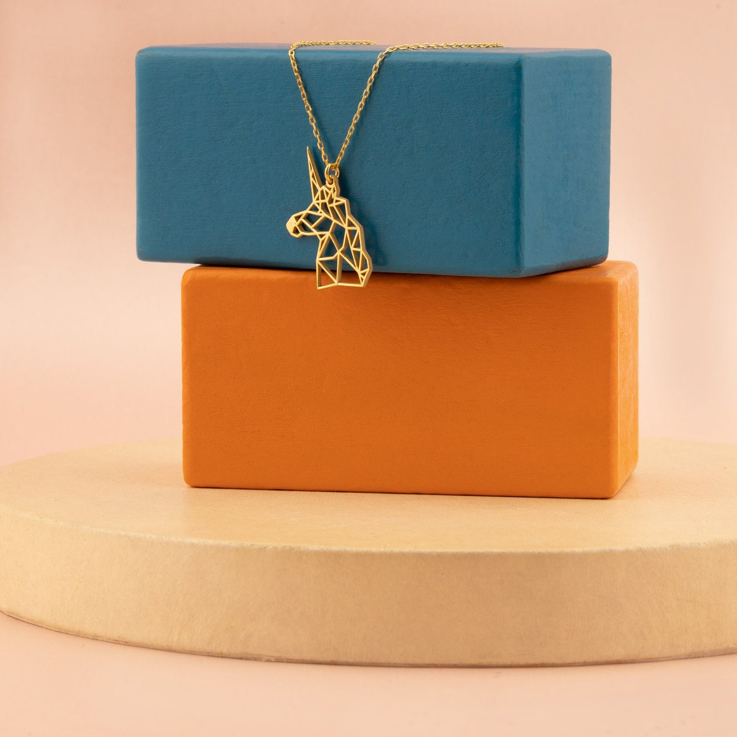 Origami Unicorn Necklace - Unicorn Necklace - Unicorn Head Necklace - Dainty Unicorn Necklace - Birhtday Gift - Gift for Kids
