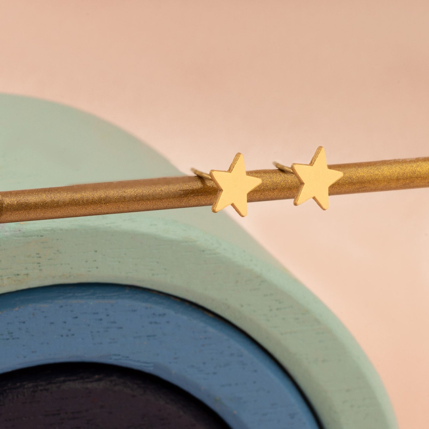Star Stud Earrings - Gold Handmade Dainty Stellar Earrings - Gift for Her - 925 Sterling Silver Astral Stud Earrings - Gift for Mother