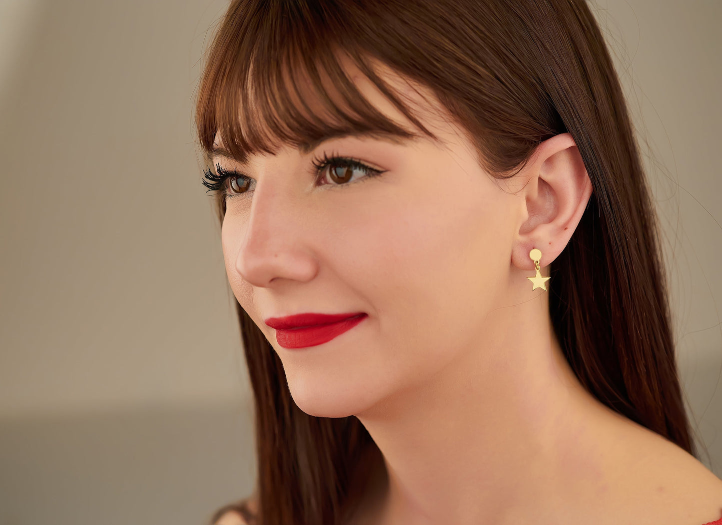 Star Dangle Earrings - Christmas Gift - Star Earring - Gift for Her - Astral Stud Earrings - Gift for Mother - Dainty Earrings