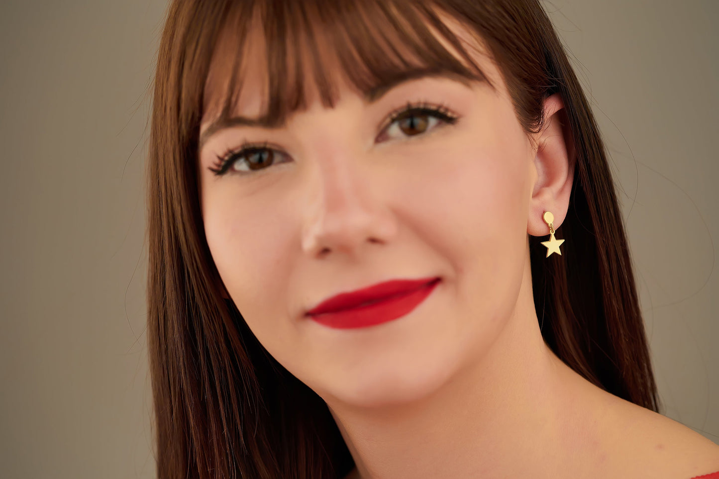 Star Dangle Earrings - Christmas Gift - Star Earring - Gift for Her - Astral Stud Earrings - Gift for Mother - Dainty Earrings