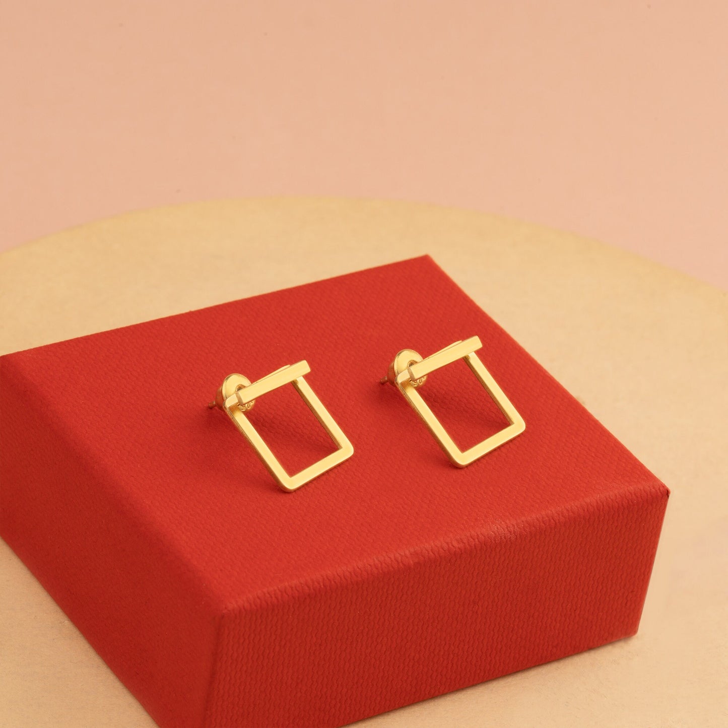Square Ear Jacket Earrings - Double Bar Earrings - Geometric Bar Earrings - Modern Jewellery - Everyday Earrings - Gift for Her