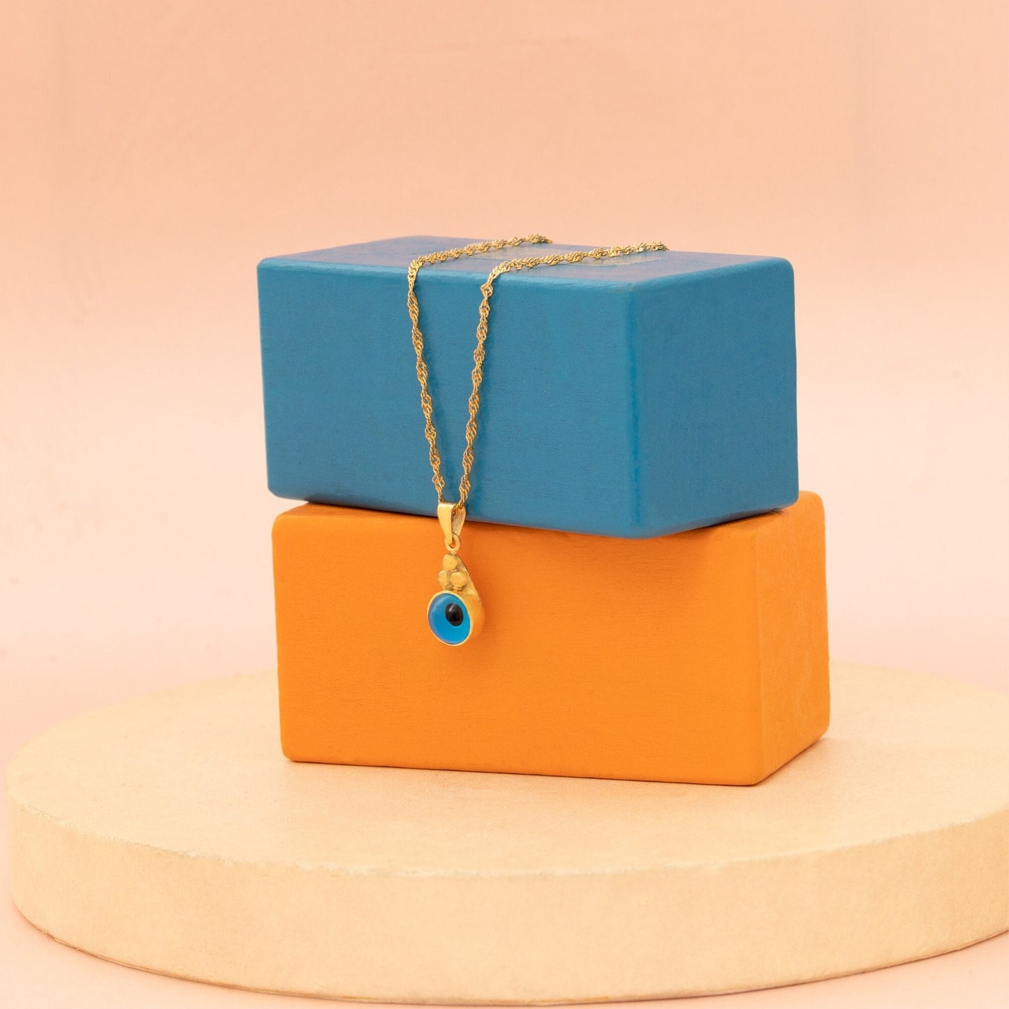 Enamel Evil Eye Necklace - Christmas Gift - Necklace for Women - Protection Necklace - Accessories Jewelry - Evil Eye Jewelry - Gift for Her