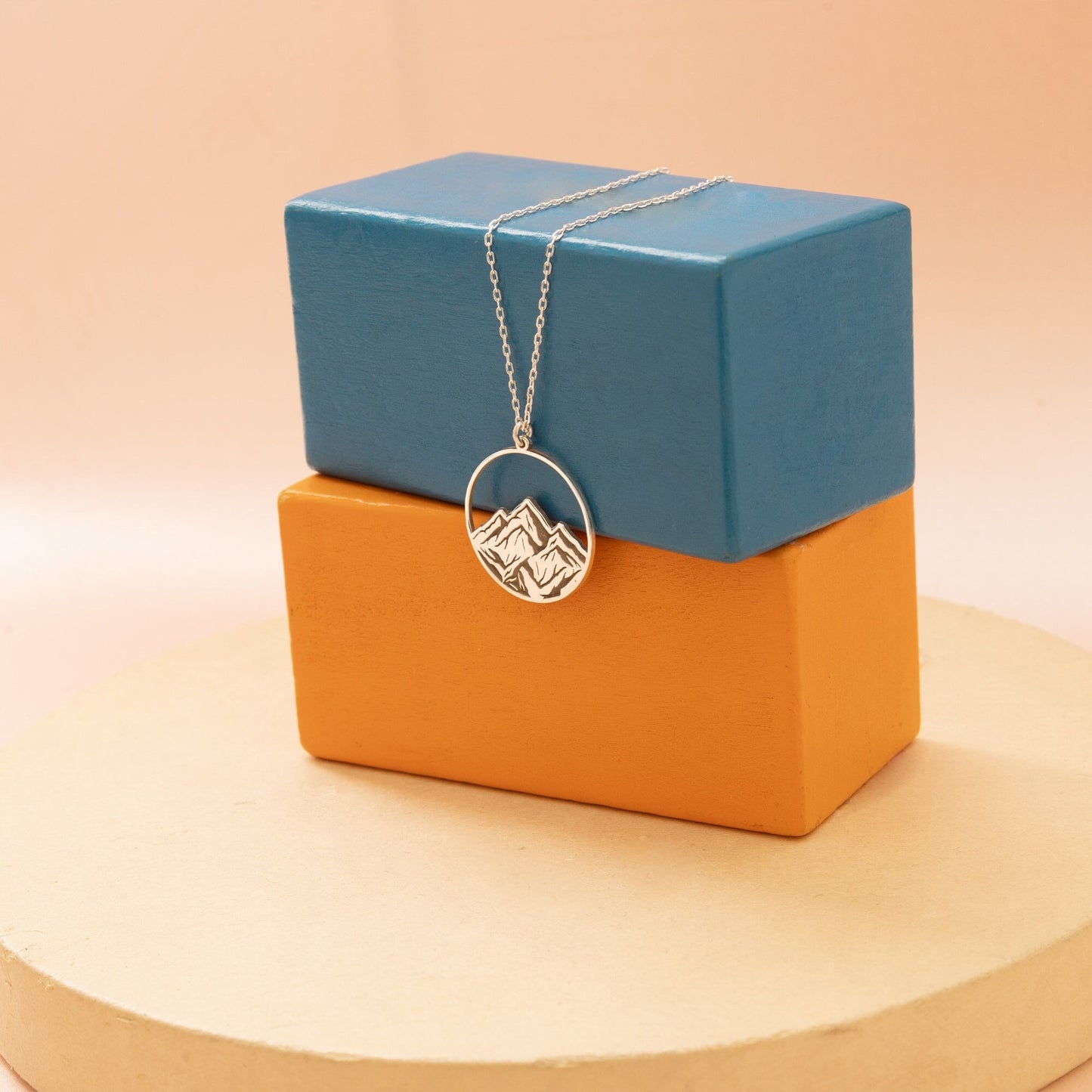 Mountain Necklace - Nature Necklace - 925 Sterling Silver Mountain Pendant - Nature Travel Jewellery - Gift For Her - Gift For Him