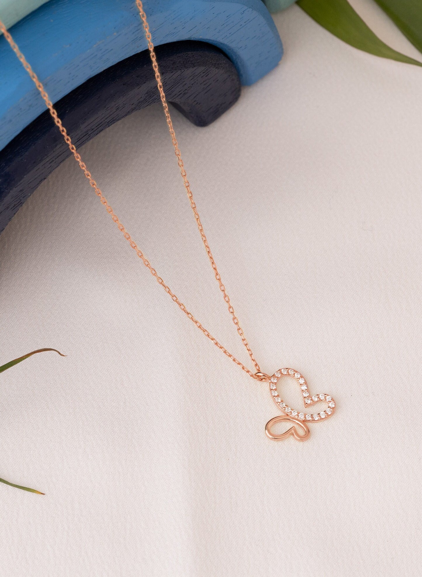 Diamond Butterfly Necklace - Gold Butterfly Necklace - Gift for Her - Pave Butterfly - Gift For Mother - Necklace For Women