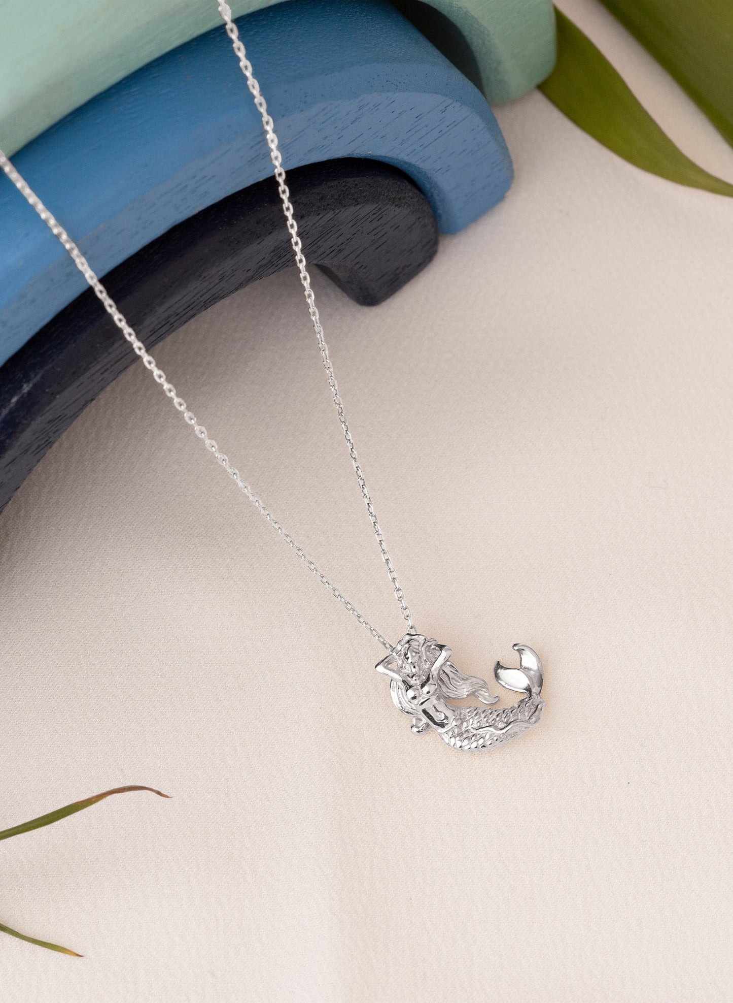 Gold 3D Mermaid Necklace - 3D Jewellery Pendant - Silver Mermaid Oxidized Necklace - Gift for Her - Gift for Mother - Summer Jewellery