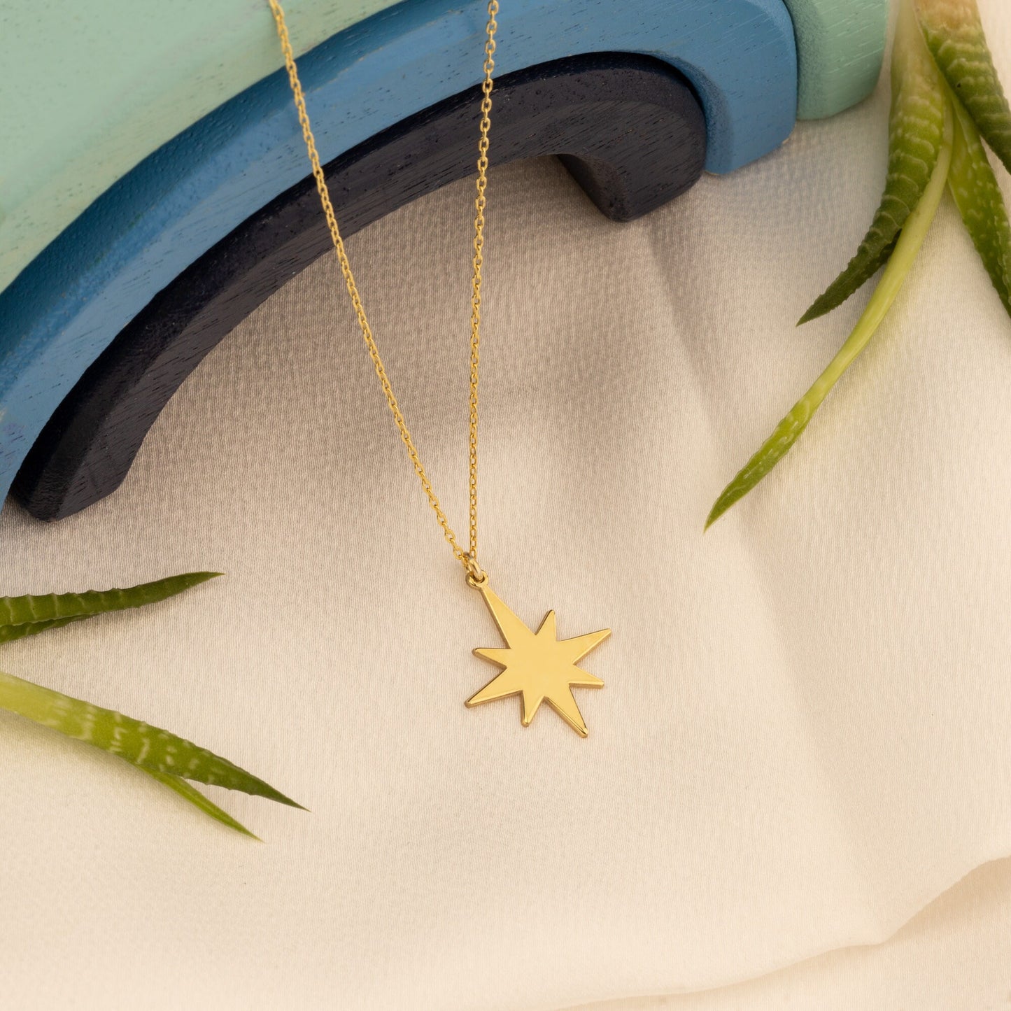 Pole Star Necklace - Christmas Gift - Dainty Star Necklace - North Star Necklace - Celestial Pendant - Compass Necklace - Gift For Her