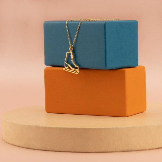 Ice Skate Necklace - Christmas Gift - Winter Sports Jewelry - Ice Skater Gift - Figure Skating Gift - Ice Skating Boots Necklace