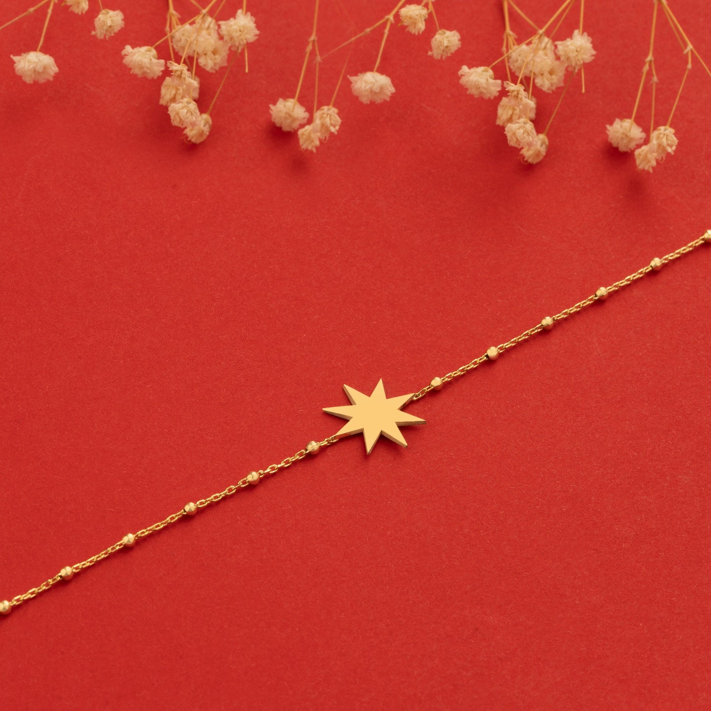 Dainty Star Anklet - Christmas Gift - Gift for Her - Ankle Intermittent Chain - Chain Anklet - Anklets for Women - Summer Jewellery