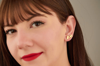 Puzzle Piece Earrings - Christmas Gift - Symbolic Earrings - Puzzle Piece Stud Earrings - Gamer Earrings - Dainty Earrings - Gift for Her