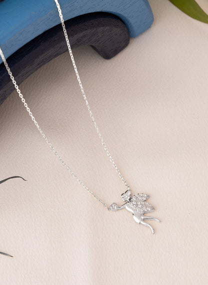 Gold Winx Necklace - Tinkerbell Pixie Diamond Wings Necklace - Fairy Wings Necklace - Gift for Kids - Gift for Her - Fairytale Jewellery